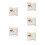 5pcs Satin Wedding Ring Pillow Ceremony Cushion 10