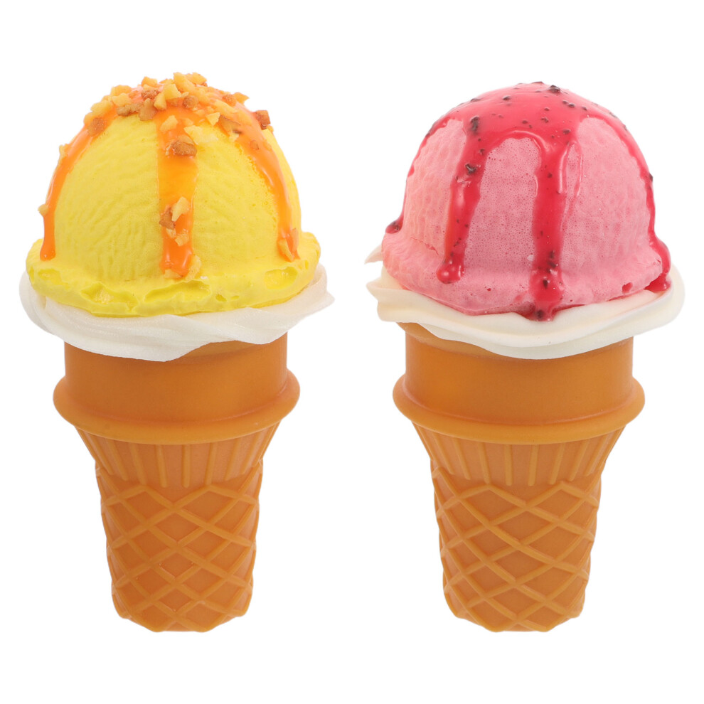 2Pcs Fake Ice Balls Cone Props For Photography Display Cream 3191101020121