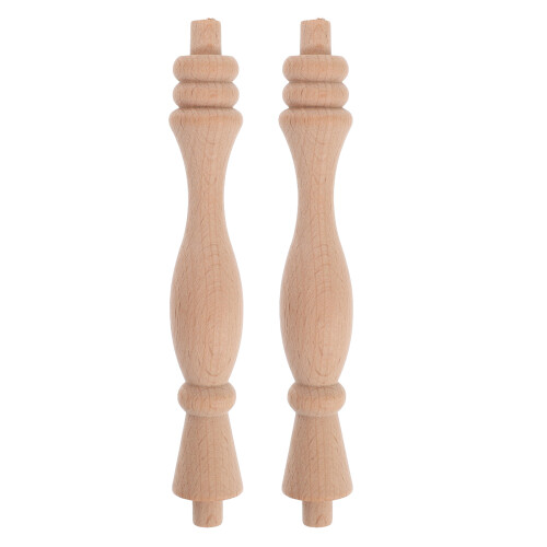 2pcs Unfinished Wood Balusters for Stairs DIY Spindles Replacement