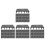 80 Pcs PVC Fish Tank Bottom Filter Plate Splicing Combination 7