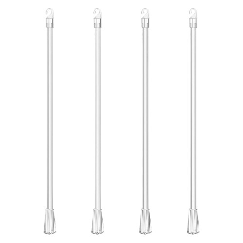 4pcs Clear Blind Wand Replacement with Hook