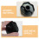 2Pcs Versatile Black Plastic Knobs for Pot Lid Pressure Cooker Cover 8