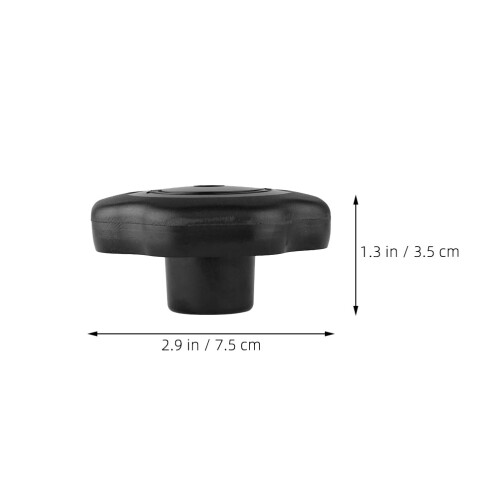 2Pcs Versatile Black Plastic Knobs for Pot Lid Pressure Cooker Cover 2