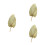 3 Pcs Natural Dried Cattail Leaf Palm Decor 10