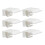 6pcs Heavy Duty Ceiling Curtain Brackets Wall Mounted Plastic Holders 10