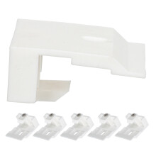 6pcs Heavy Duty Ceiling Curtain Brackets Wall Mounted Plastic Holders