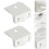 6pcs Heavy Duty Ceiling Curtain Brackets Wall Mounted Plastic Holders 11