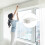 6pcs Heavy Duty Ceiling Curtain Brackets Wall Mounted Plastic Holders 4