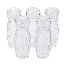 5pcs Glitter Beads Jar Plastic Storage Tubes 3ml
