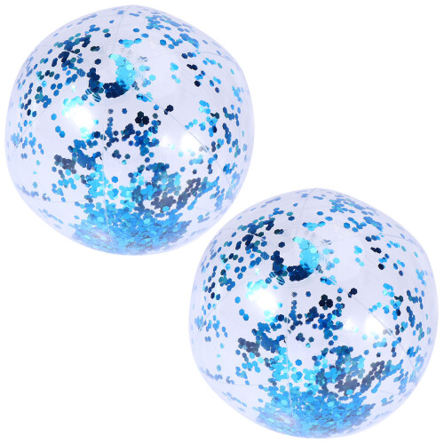 6 Pcs Sequin Inflatable Ball Pool Beach Game Toy