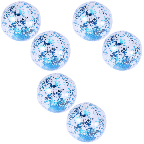 6 Pcs Sequin Inflatable Ball Pool Beach Game Toy 2