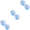 6 Pcs Sequin Inflatable Ball Pool Beach Game Toy 5