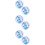 6 Pcs Sequin Inflatable Ball Pool Beach Game Toy 8