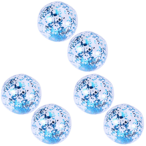 6 Pcs Sequin Inflatable Ball Pool Beach Game Toy 1