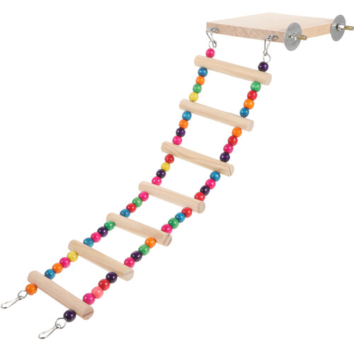 3pcs Bird Ladder Toy Wood Parrot Perch Platform