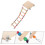3pcs Bird Ladder Toy Wood Parrot Perch Platform 7