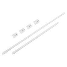 1 Set Extendable Shower Curtain Rod 30-50cm Adjustable Tension