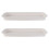 2Pcs Plastic Plant Pot Saucers Beige Rectangular Durable Drip Trays 1