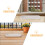 2Pcs Plastic Plant Pot Saucers Beige Rectangular Durable Drip Trays 8