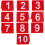 10pcs Double Sided Acrylic Table Numbers for Restaurant Wedding Hotel 9