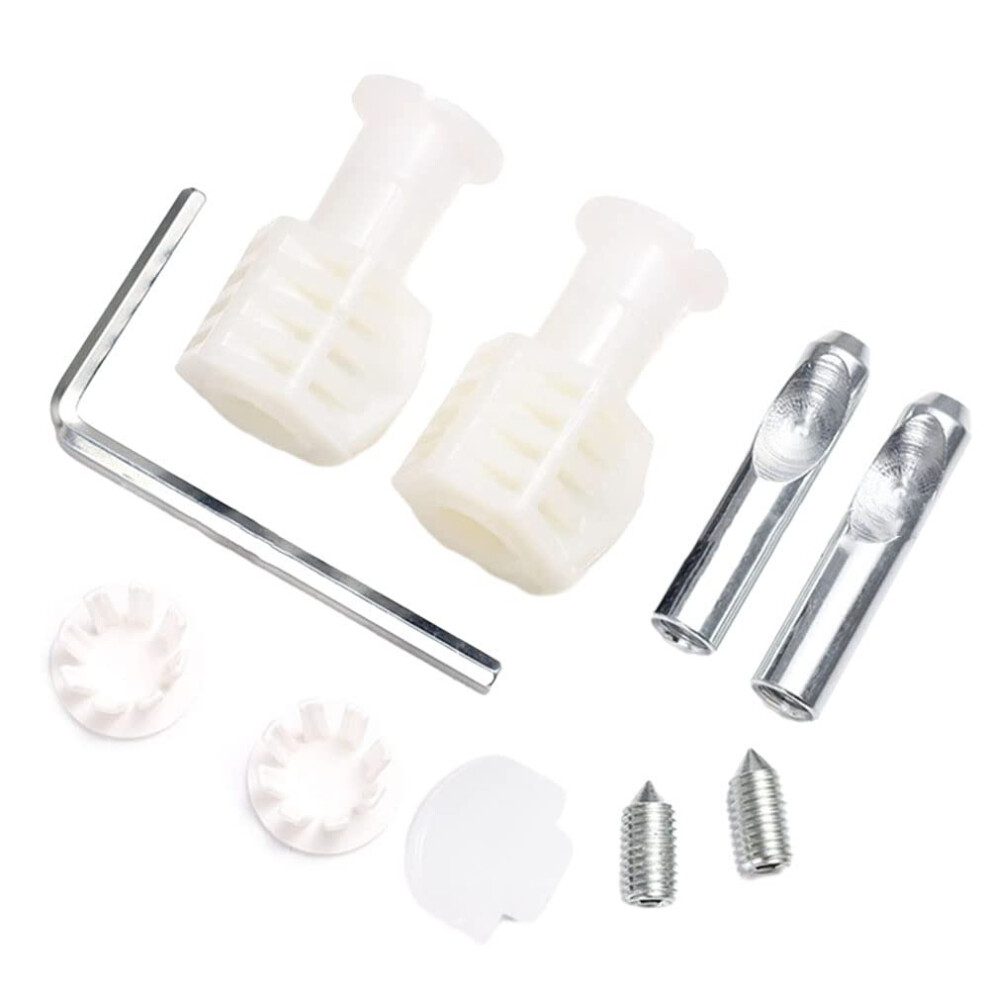 Toilet Fixing Kit Universal Stainless Steel Bolts For Wall Hung Toilets, Top Fixing Hinges, White Toilet Lid Screws 6038364173102