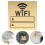 Wifi Password Sign Sticker Mirror Wall Decal Network Coverage 11