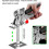 Wall brick leveling machine, multifunctional brick laying machine, manual adjuster 2