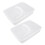 2pcs Pizza Dough Proofing Trays with Lid and Handle Stackable 8