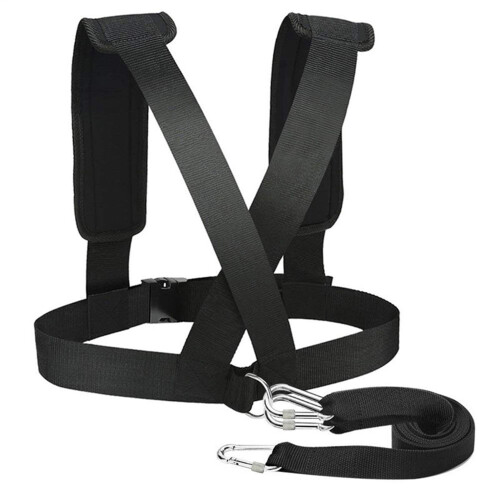 Harness Sledge Pulling Adjustable Tyre Pull Harness for Fitness Resistance Training Speed Trainer Heavy-Duty Improved Version
