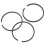 3Pcs Piston Ring 80mm Supplies for 0.48/0.67 7