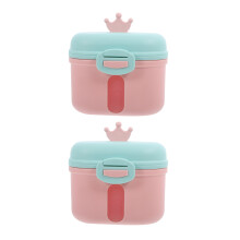 2pcs Milk Powder Dispenser Airtight Travel Container with Spoon
