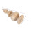 2pcs Unfinished Wood Finials for Bed Post Staircase Curtain Rod Craft 3