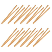12pcs Bamboo Tweezers Fine Motor Tools Tongs for Beads Food