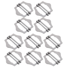 10pcs Metal Adjustable Slide Buckles -Glide Strap Closure