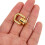 20St Gouden Zinklegering D-Ring Stud Schroeven Voor Handtassen 4