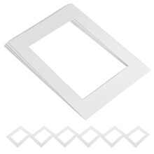 20pcs White 10 Inch Photo Mounting Mat Board for Frame Decor