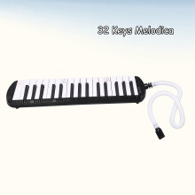 32-Tasten-Melodica für Anfänger, Schwarz, Blau oder Pink