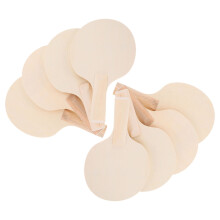 4 Pair Unfinished Wooden Table Tennis Paddle Blanks for Painting