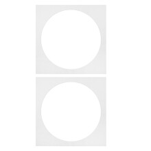 2pcs Square Photo Matting White Picture Frame Mats for Photos Artwork