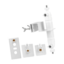 Outdoor Chamber Gutter Clip for Mountain Range Coating, Practical White Support for Outdoor House Installation