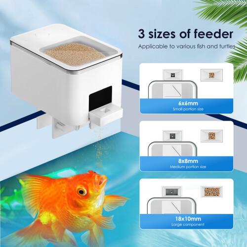 Automatic Fish Feeder, WiFi Intelligent Timing Automatic Feeder 2