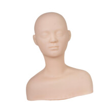 Training Mannequin Head Soft Doll for SPA and Beauty Practice - Style B, Realistic Design, Durable Material, 23 Inches