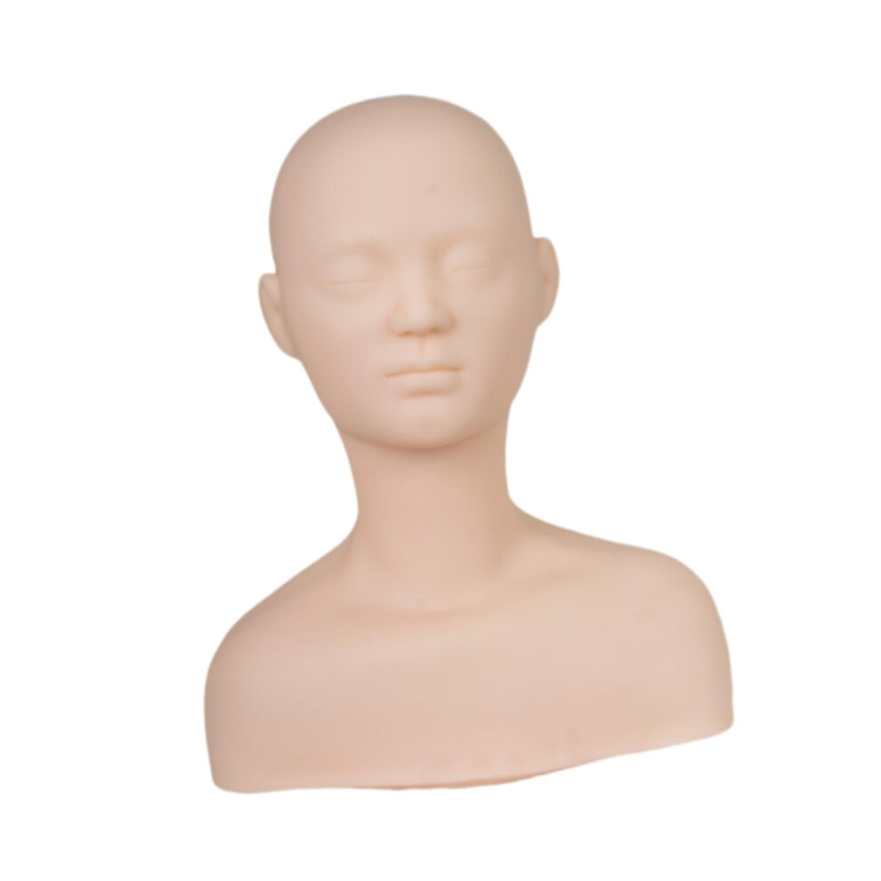 Training Mannequin Head Soft Doll for SPA and Beauty Practice - Style B, Realistic Design, Durable Material, 23 Inches