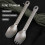 Titanium Spork Lightweight Dinner Spork Cutlery 3