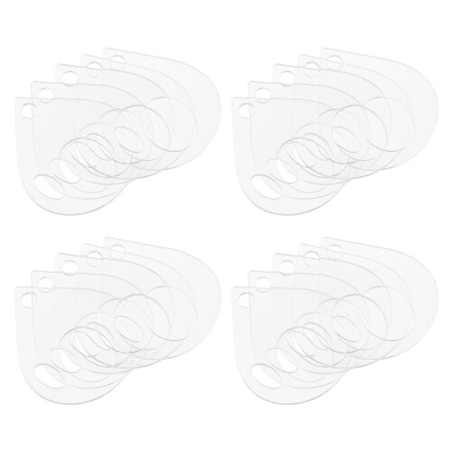 20pcs Acrylic Bobbins Clear Thread Drops for Craft Sewing Storage