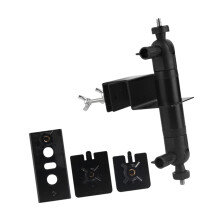 Outdoor Security Camera Gutter Mount Adjustable Features Quick Installation Black Weatherproof Compatible with Most Cameras