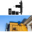 Outdoor Security Camera Gutter Mount Adjustable Features Quick Installation Black Weatherproof Compatible with Most Cameras 2