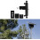 Outdoor Security Camera Gutter Mount Adjustable Features Quick Installation Black Weatherproof Compatible with Most Cameras 4
