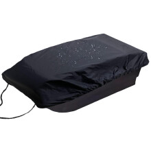 Sled Cover 60x24x8 Inch Waterproof Ice Fishing Sled Cover Silver Coated Oxford Cloth with Drawstring Black