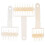 3Pcs Plastic Dough Roller Spikes Pastry Hole Maker Baking Tool White 1